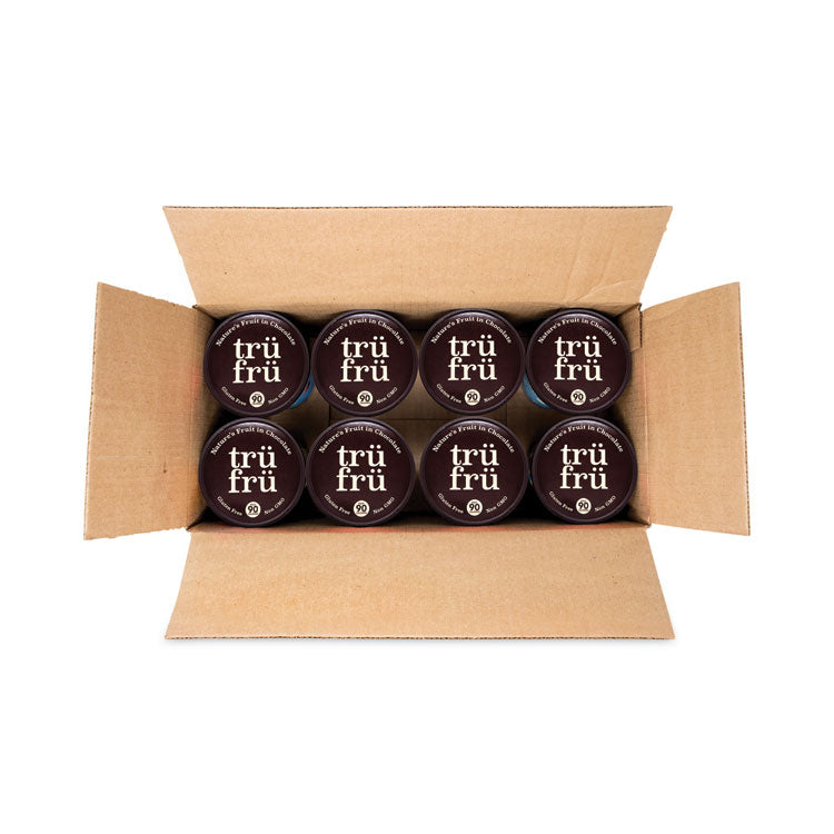 Nature's Hyper-Chilled Raspberries in White and Dark Chocolate, 5 oz Cup, 8/Carton