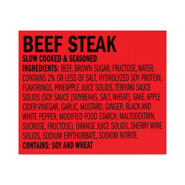 Teriyaki Beef Steak, 1 oz, 12/Box