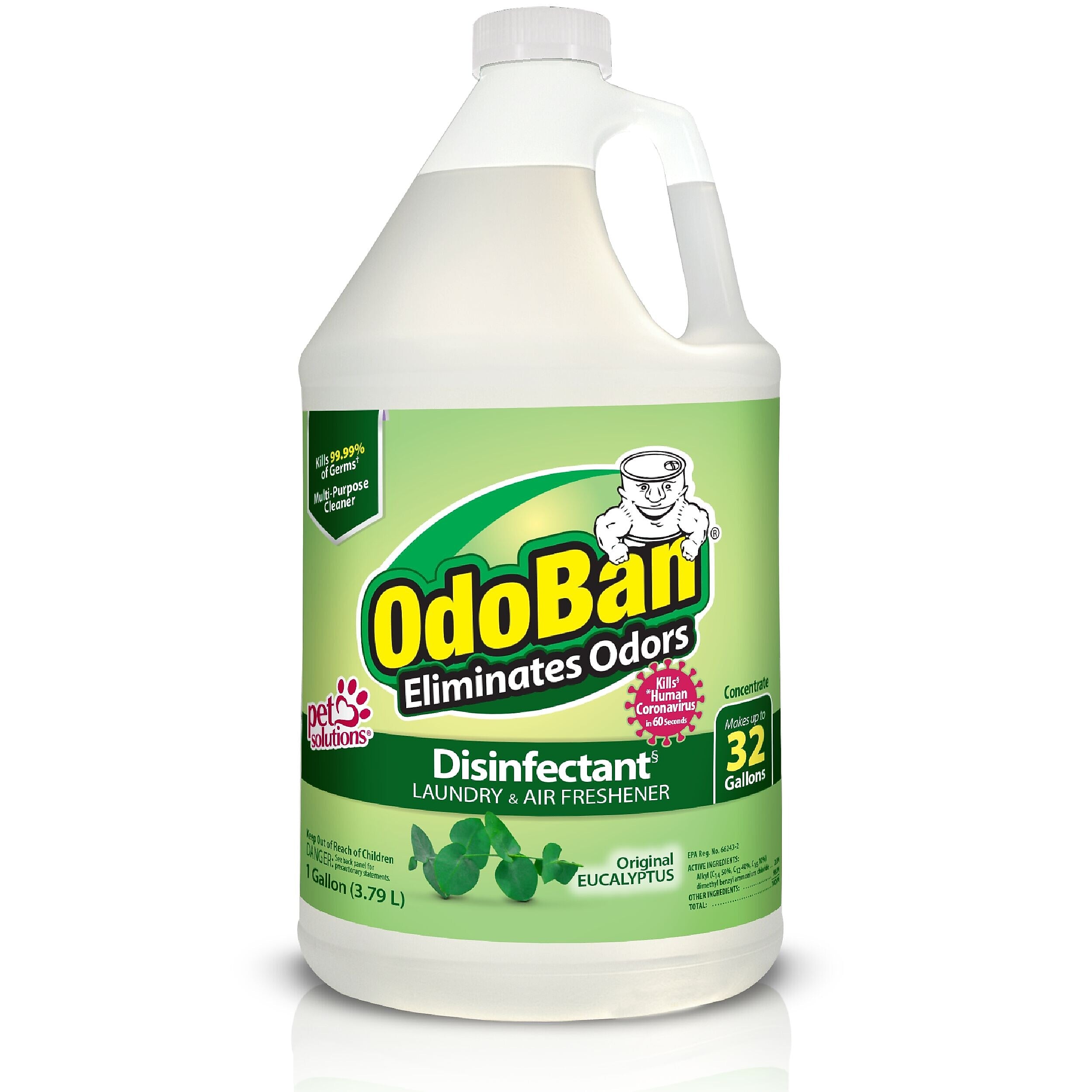 OdoBan Air Freshener & Deodorizer, Original Eucalyptus Scent, 1 Gallon (911061-G4)