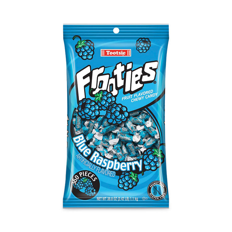 Frooties, Blue Raspberry, 38.8 oz Bag, 360 Pieces/Bag