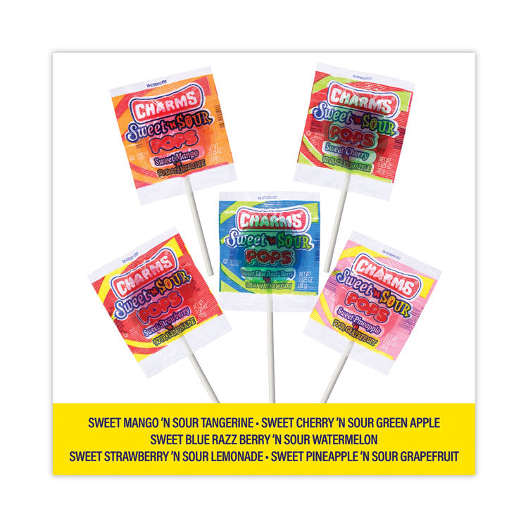 Sweet and Sour Pop, Assorted Flavors, 0.63 oz, 48/Carton