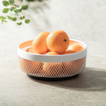mDesign Steel Fruit Holder, Matte White (25967)