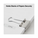 Binder Clips with Storage Tub, Small, Silver, 40/Pack