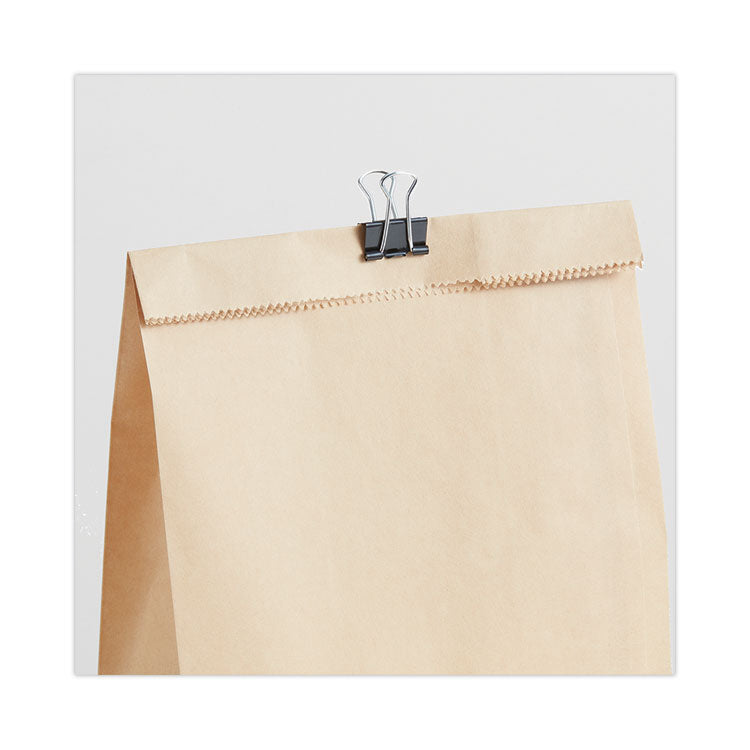 Binder Clips, Small, Black/Silver, 12/Box