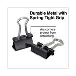 Binder Clip Value Pack, Mini, Black/Silver, 36/Box