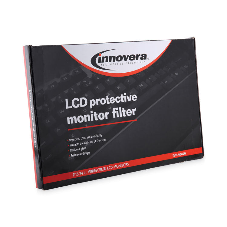 Protective Antiglare LCD Monitor Filter for 24" Widescreen Flat Panel Monitor, 16:9/16:10 Aspect Ratio