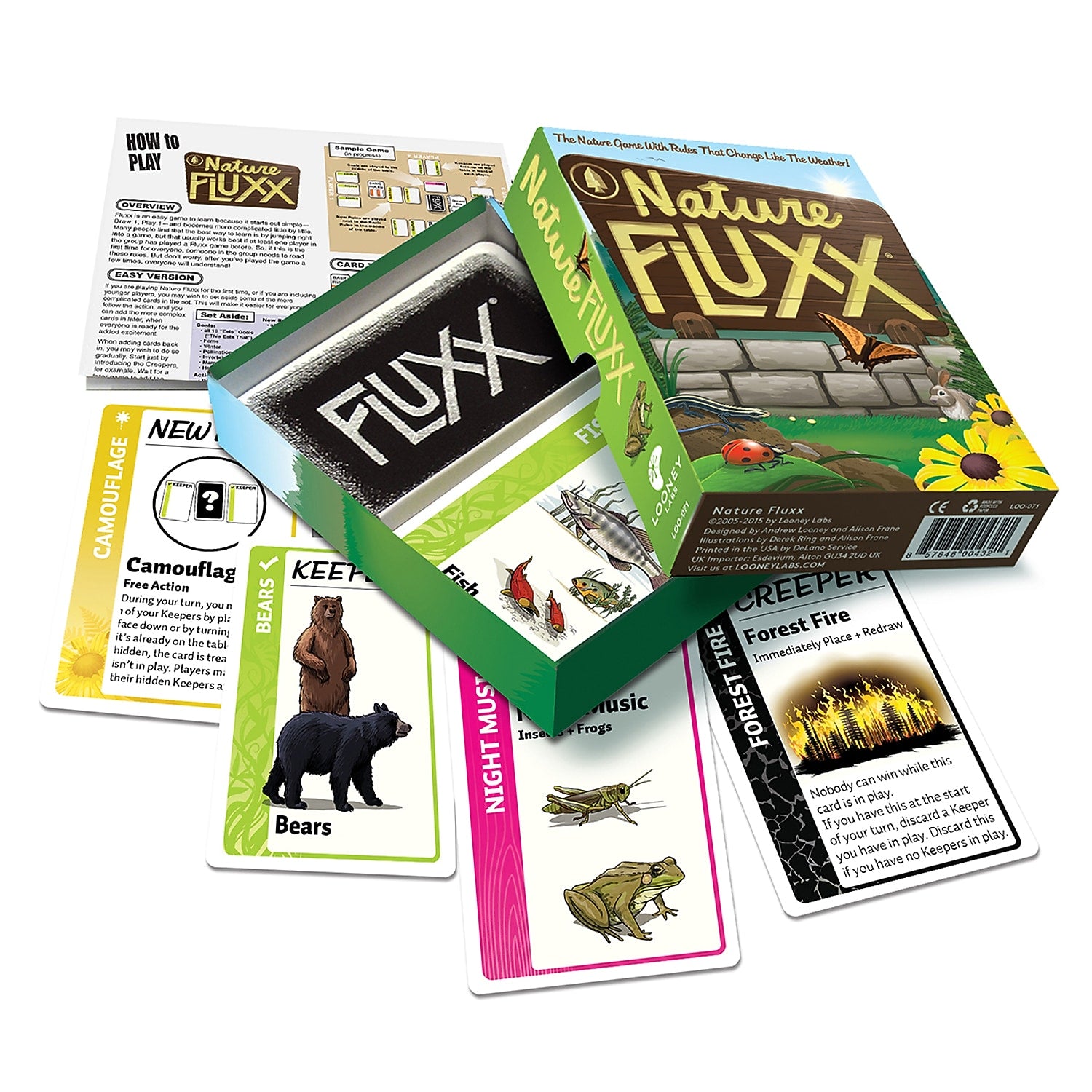 Looney Labs Nature Fluxx Card Game, STEM, Grade 3+ (LLB071)