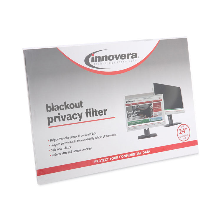 Blackout Privacy Filter for 24" Widescreen Flat Panel Monitor, 16:9 Aspect Ratio