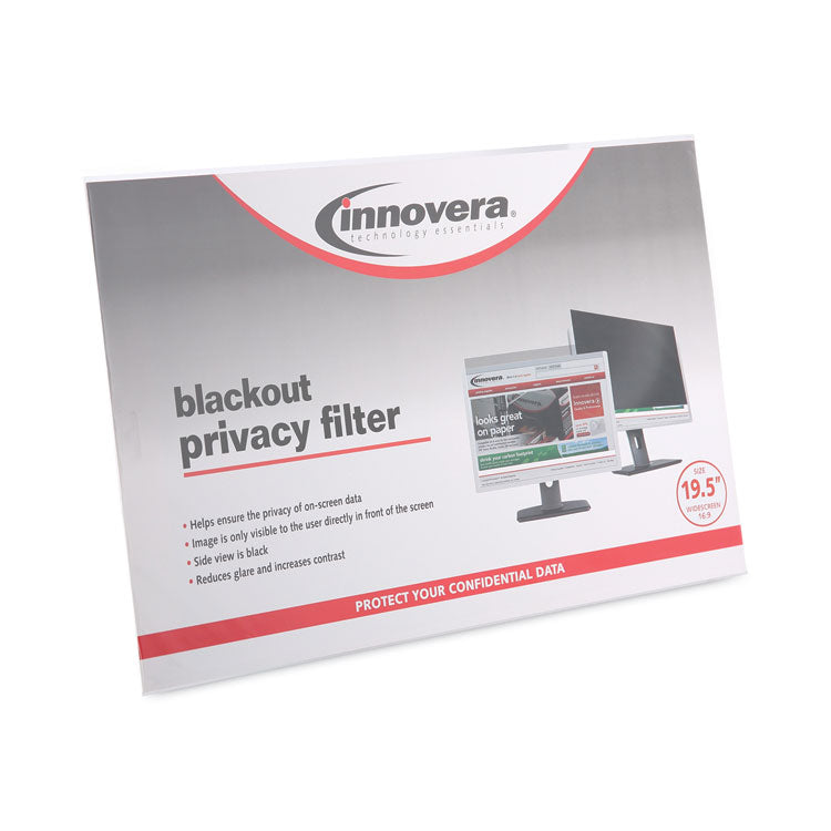 Blackout Privacy Monitor Filter for 19.5" Widescreen Flat Panel Monitor, 16:9 Aspect Ratio