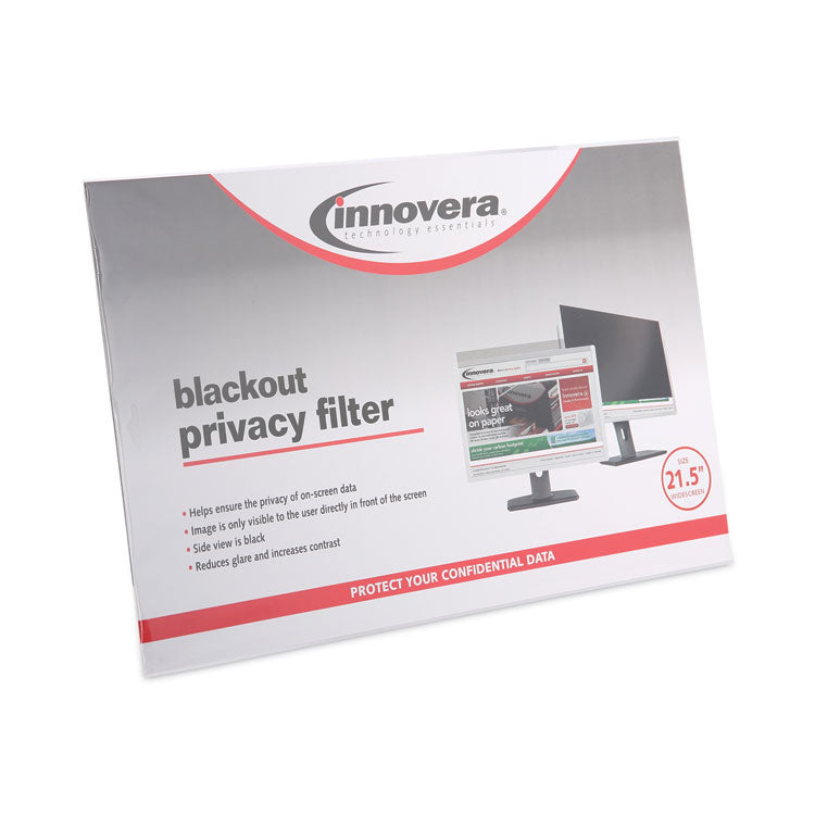 Blackout Privacy Filter for 21.5" Widescreen Flat Panel Monitor, 16:9 Aspect Ratio