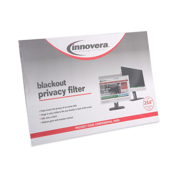 Blackout Privacy Monitor Filter for 23.6" Widescreen Flat Panel Monitor, 16:9 Aspect Ratio