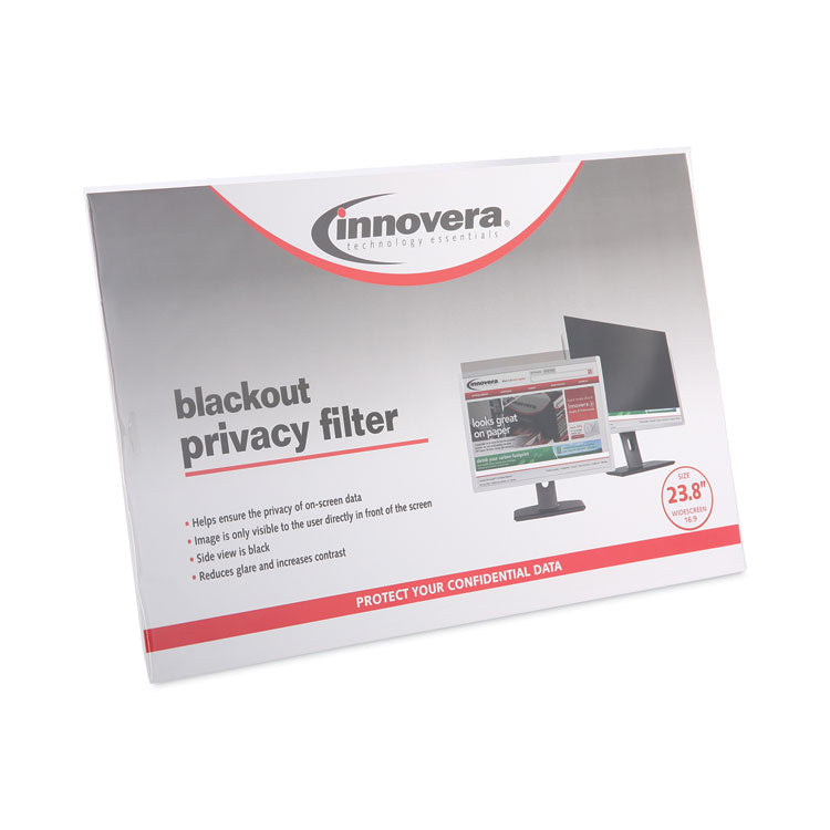 Blackout Privacy Monitor Filter for 23.8" Widescreen Flat Panel Monitor, 16:9 Aspect Ratio