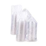 PresentaBowls Bowl/Lid Combo-Paks, 32 oz, 7.25" Diameter x 2.88" h, Clear, Plastic, 63/Pack, 2 Pack/Carton