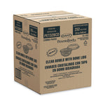 PresentaBowls Bowl/Lid Combo-Paks, 32 oz, 7.25" Diameter x 2.88" h, Clear, Plastic, 63/Pack, 2 Pack/Carton