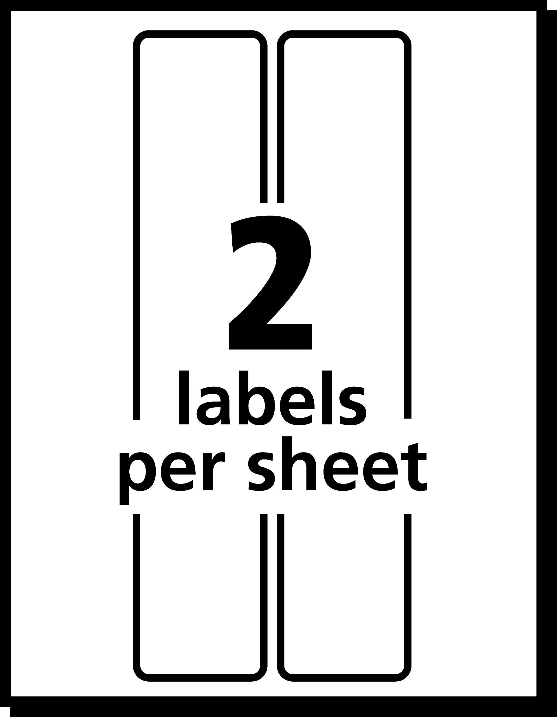 Avery Postage Meter Shipping Labels, Matte White, 1 25/32" x 6", White, 60 Labels/Pack (5289)