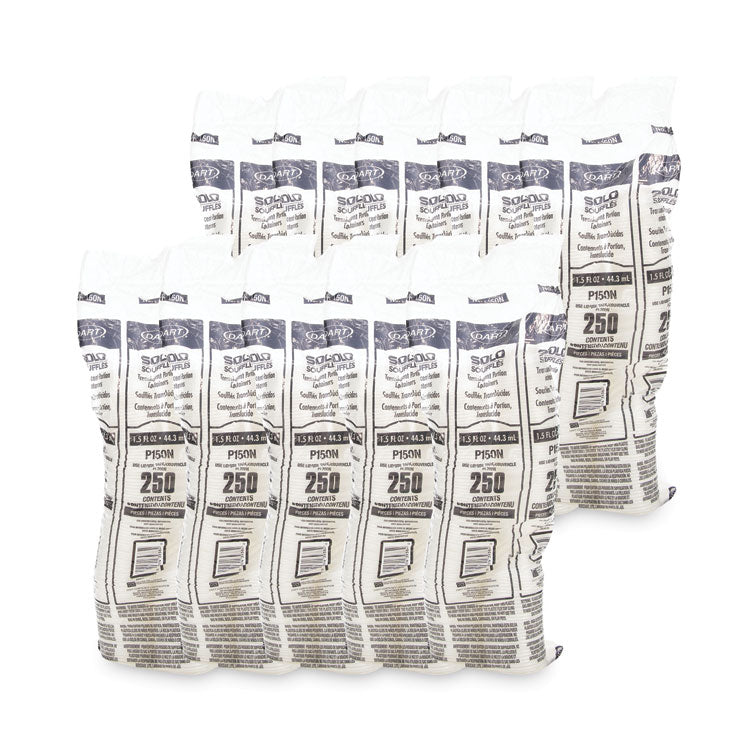 Polystyrene Portion Cups, 1.5 oz, Plastic, Translucent, 2,500/Carton