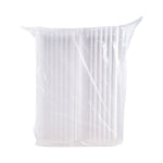 ClearSeal Hinged-Lid Plastic Containers, 8.3 x 8.3 x 3, Clear, Plastic, 250/Carton