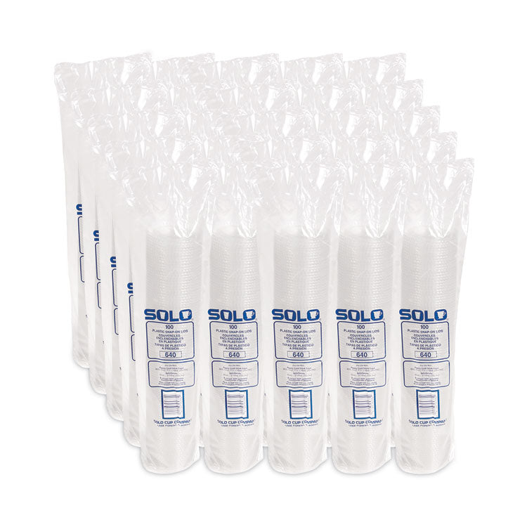 Non-Vented Cup Lids, Fits 12 oz Cold Cups, Plastic, Clear, 2,500/Carton