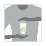 Bare Eco-Forward RPET Cold Cups 20 oz, Plastic, Leaf Design, 50/Pack, 12 Packs/Carton