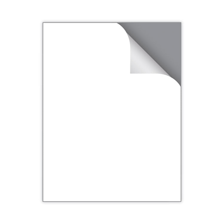 Cover-All Opaque Laser/inkjet Shipping Labels, Full-Sheet Format, Inkjet/laser Printers, 8.5 X 11, White, 100/box
