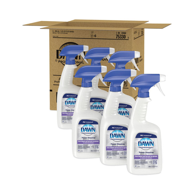 Liquid Ready-To-Use Grease Fighting Power Dissolver Spray, 32 Oz Trigger On Spray Bottle, 6/carton