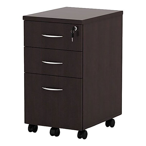 Alera Valencia Mobile Box Pedestal File, 15 7/8" x 20 1/2" x 28 3/8", Espresso
