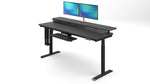 VersaDesk PowerLift Split-Level 72"W Electric Rectangular Adjustable Standing Desk, Black (PL2SD7230-BB)