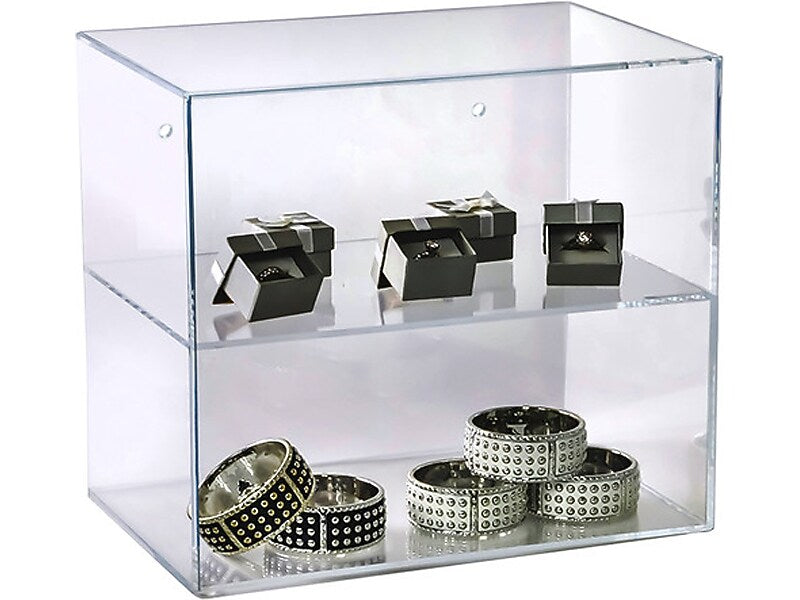 Azar 14"W Open Countertop Display Case, Clear, Each (255655)