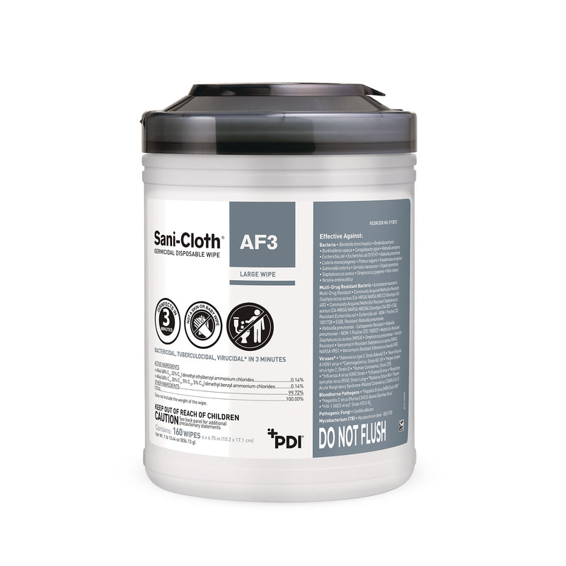 PDI Sani-Cloth AF3 Disinfecting Wipes, 160 Wipes/Container (P13872)