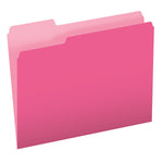 Pendaflex Recycled File Folder, 1/3-Cut Tab, Letter Size, Pink, 100/Box (42101/3PIN)