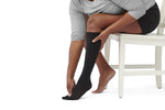 Curad 15-20mmHg Knee High Compression Hosiery, Black, A Size, Regular Length, Each (MDS1701ABH)