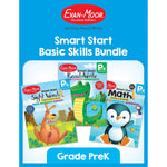 Evan-Moor Smart Start Acvitity Book Basic Skills Bundle, Grade PreK Workbook, 3 Books/Set