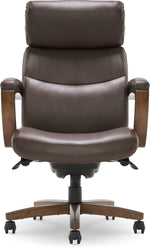 La-Z-Boy Greyson Ergonomic Bonded Leather Swivel Executive Chair, Brown (CHR10086C)