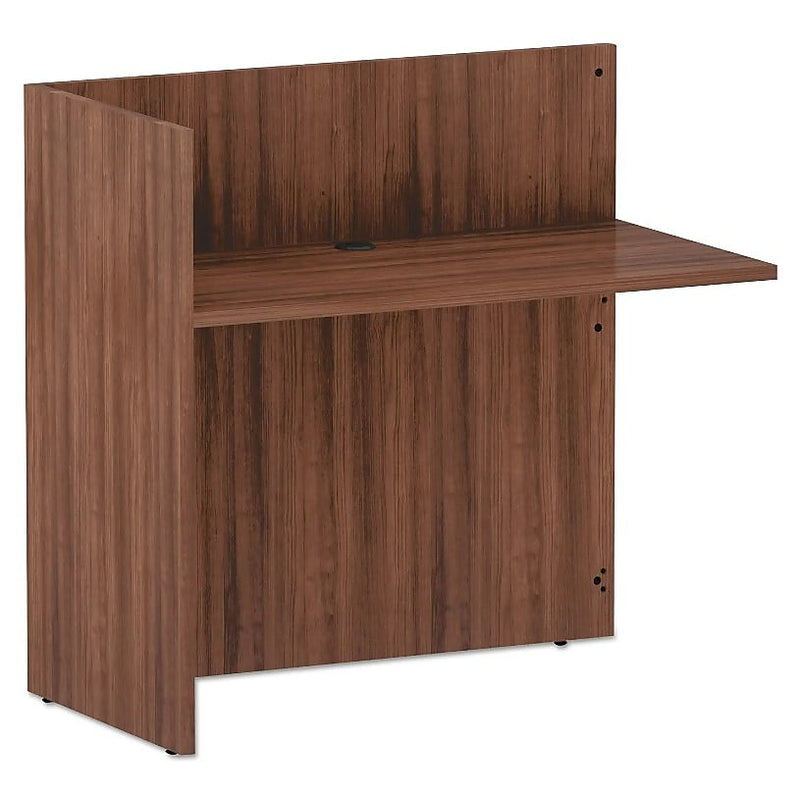 Alera Alera Valencia Series Reversible Reception Return, 44 1/8w x 23 5/6d x 41 1/2h, Modern Walnut (ALEVA324424WA)
