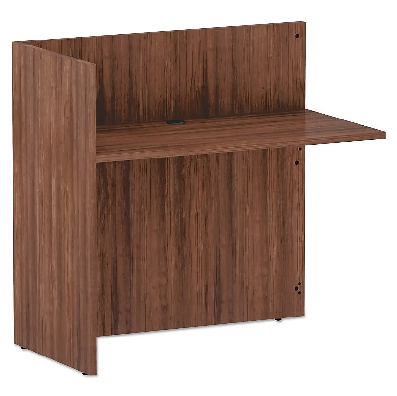 Alera Alera Valencia Series Reversible Reception Return, 44 1/8w x 23 5/6d x 41 1/2h, Modern Walnut (ALEVA324424WA)