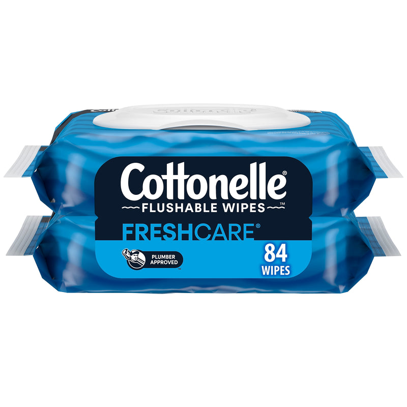 Cottonelle Flushable Toilet Paper Wipes, 42 Wipes/Pack, 2 Pack (35970)