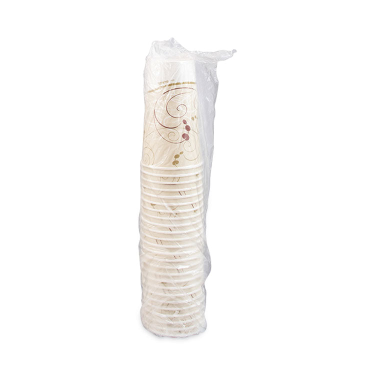 Double Sided Poly Paper Cold Cups, 44 oz, Symphony Design, 40/Pack, 12 Packs/Carton