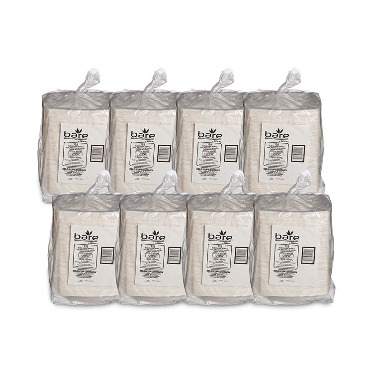 Bare Eco-Forward Sugarcane Dinnerware, ProPlanet Seal, Bowl, 12 oz, Ivory, 125/Pack, 8 Packs/Carton