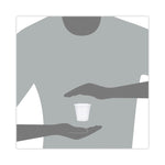 High-Impact Polystyrene Cold Cups, 3.5 oz, Plastic, Translucent, 100/Pack