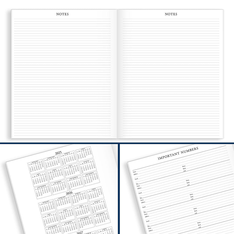 2026 AT-A-GLANCE Executive 11" x 9" Monthly Padfolio Refill, White/Black (70-909-10-26)