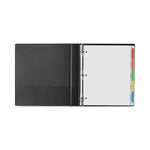 Clear Easy View Plastic Dividers With Multicolored Tabs And Sheet Protector, 5-Tab, 11 X 8.5, Clear, 1 Set