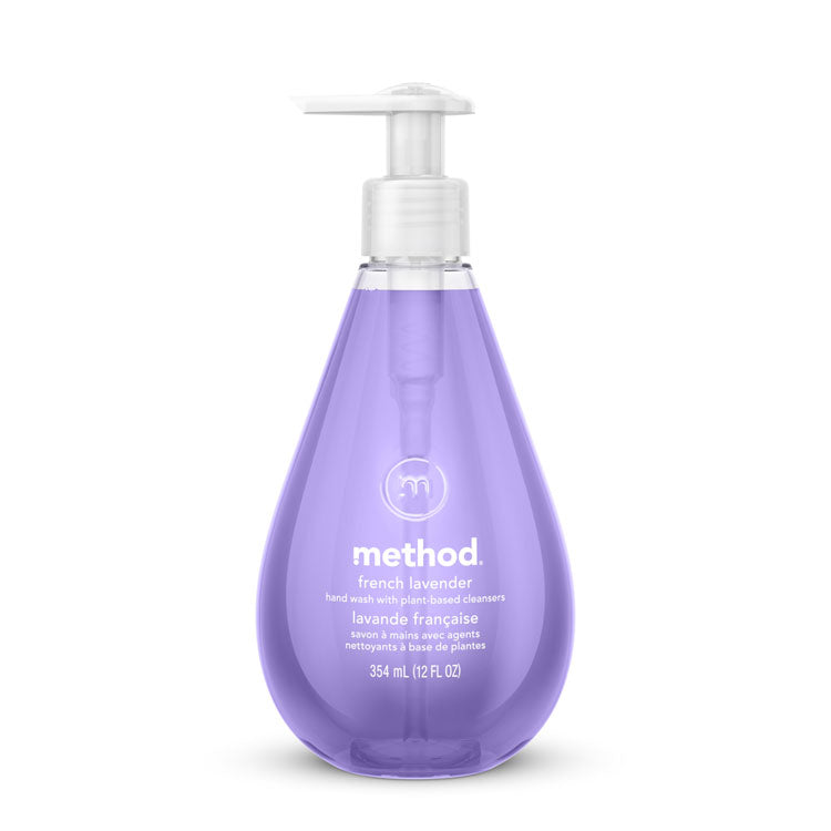 Gel Hand Wash, French Lavender Scent, 12 oz, 6/Carton