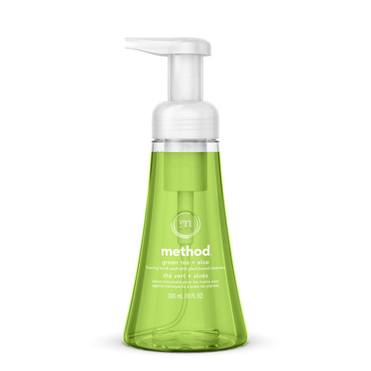 Foaming Hand Wash, Green Tea and Aloe Scent, 10 oz, 6/Carton