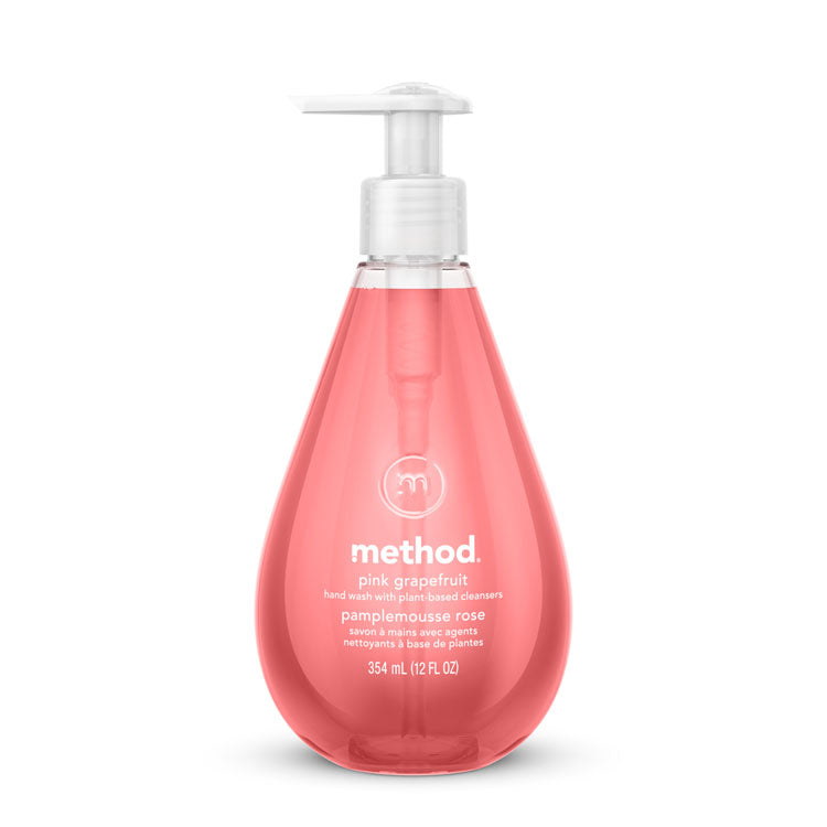 Gel Hand Wash, Pink Grapefruit Scent, 12 oz
