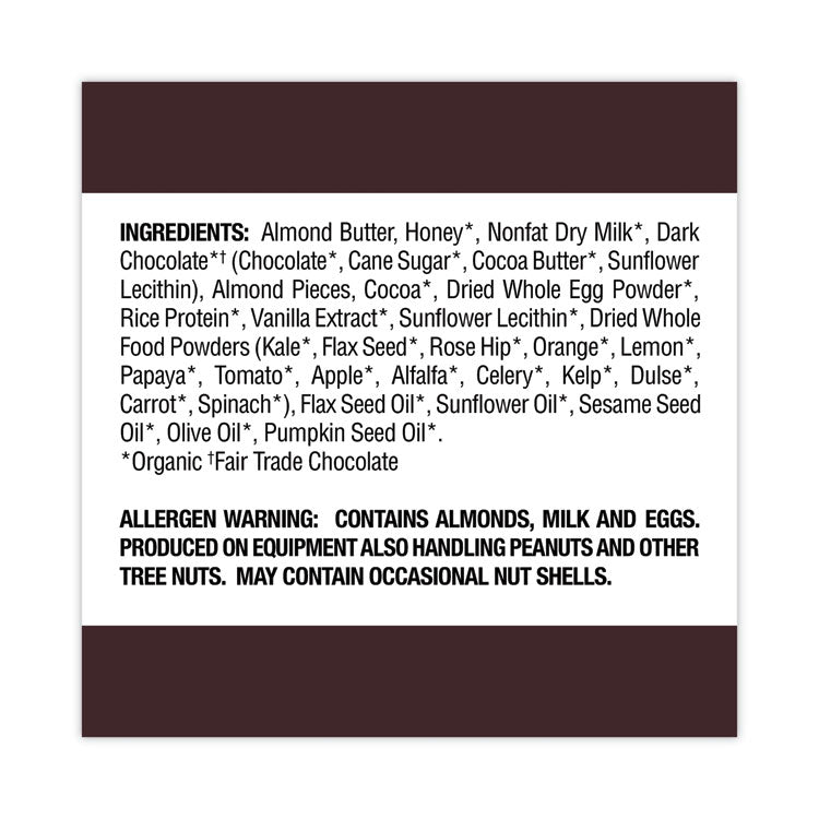 Refrigerated Protein Bar, Dark Chocolate Almond, 2.2 oz Bar, 16/Carton