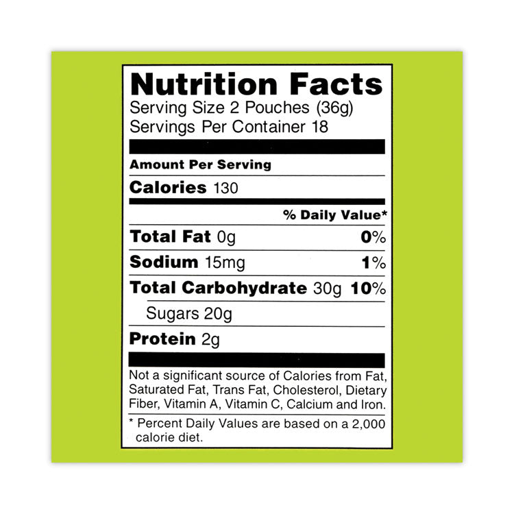 SpongeBob Squarepants Giant Krabby Patties Gummy Candy, 0.63 oz Pack, 36/Carton