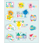 Carson Dellosa Education Happy Place Motivators Motivational Stickers, Multicolored, 72/Pack, 12 Packs/Bundle (CD-168318-12)