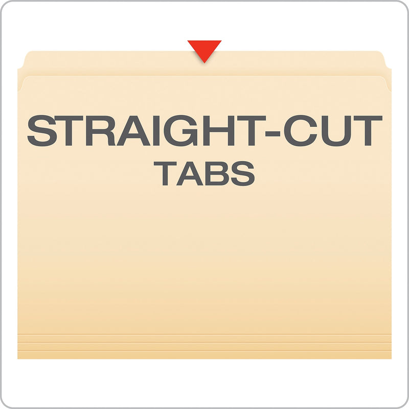 Pendaflex Recycled Heavy Duty File Folder, Straight Cut, Letter Size, Manila, 100/Box (R752)