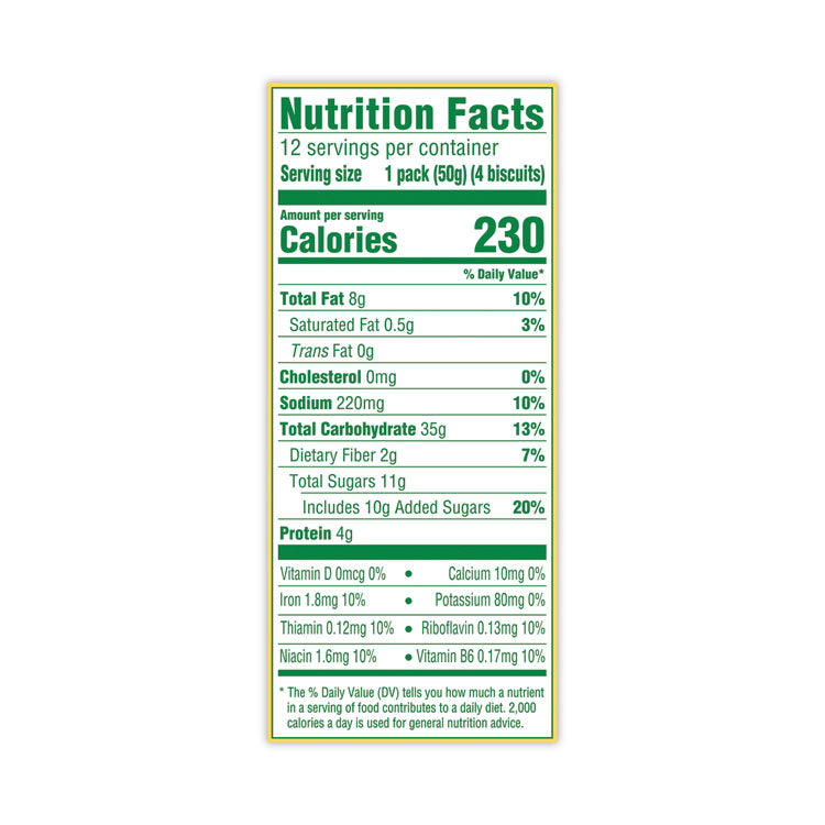 belVita Breakfast Biscuits, Golden Oat, 1.76 oz Packet of 4, 12 Packets/Box, 3 Boxes/Carton