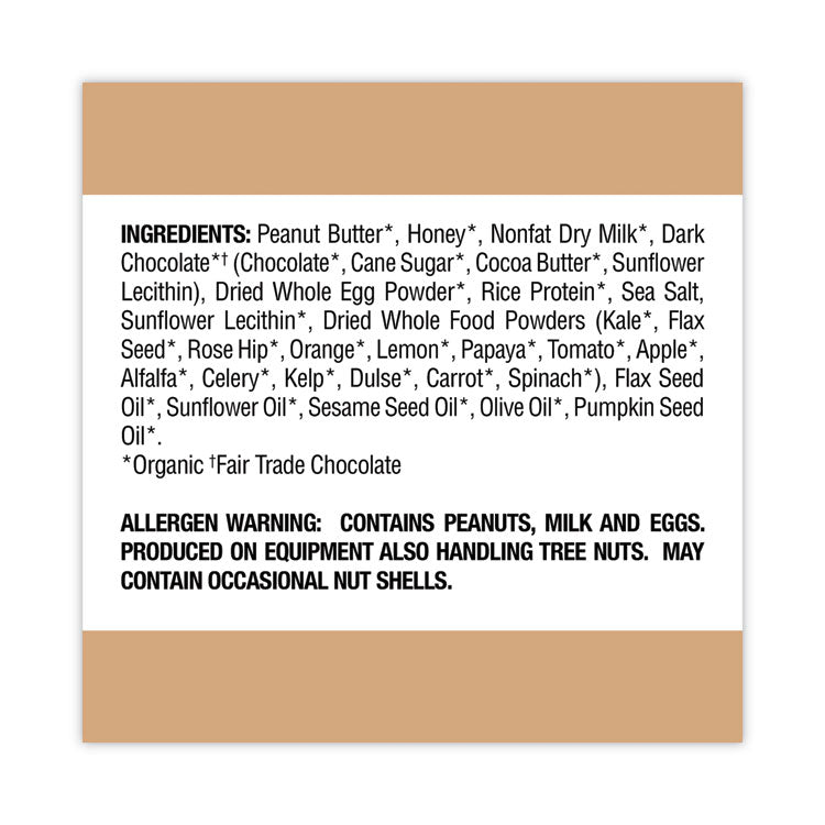 Refrigerated Protein Bar, Dark Chocolate Peanut Butter with Sea Salt, 2.3 oz Bar, 16/Carton